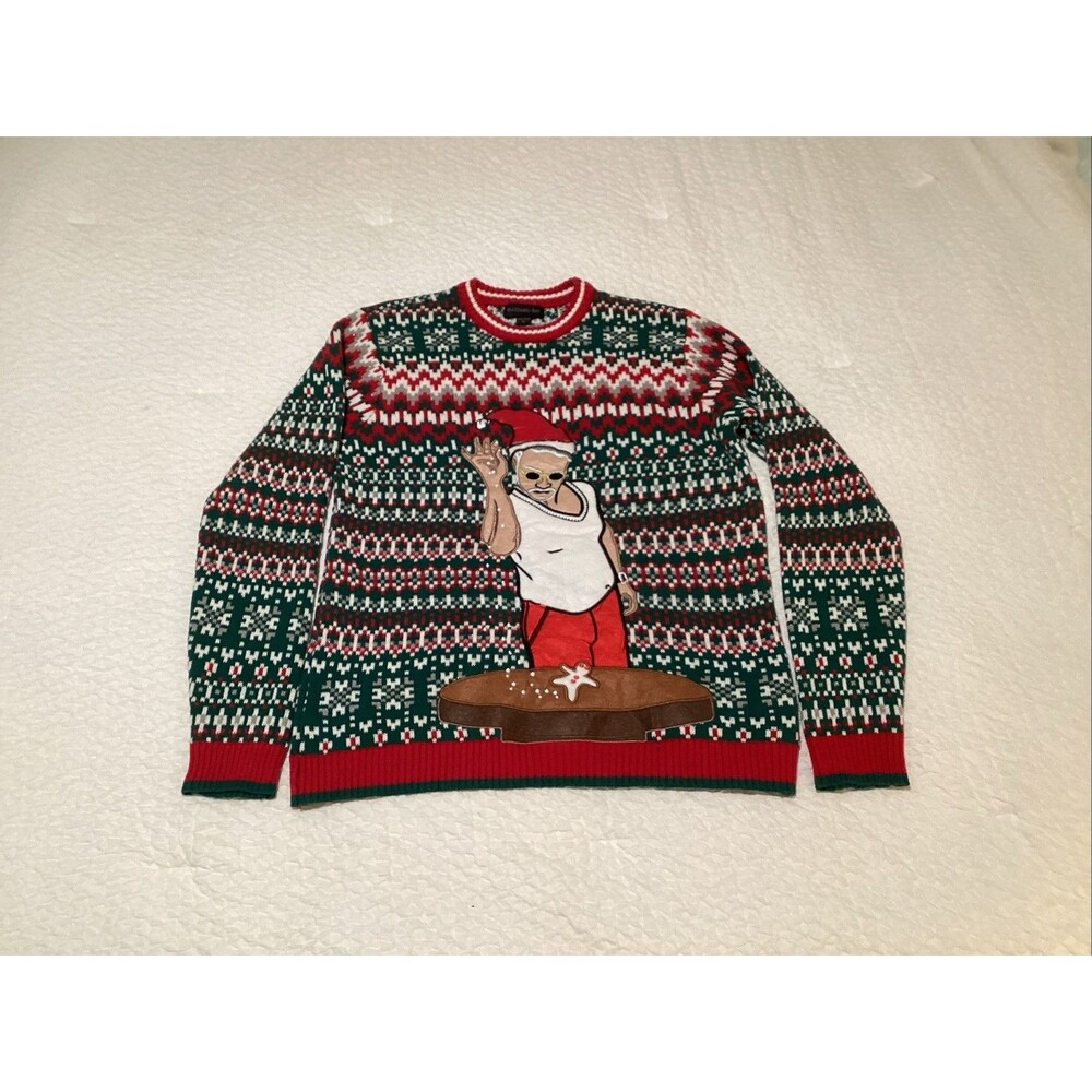 blizzard bay christmas sweater men’s L salt bae ugly